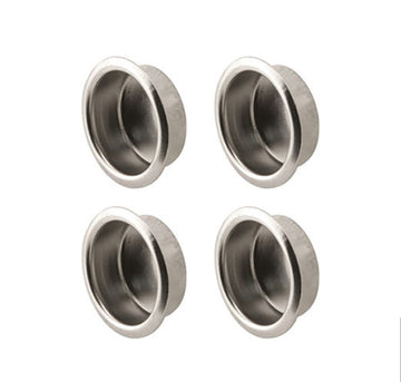 Finger Pull, 3/4 Inch Steel, Nickel Plated - 4 Pack - 27020